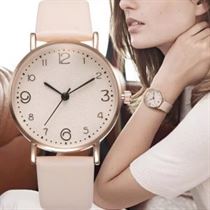 Women Dress Wristwatch Clock Top-Style Quartz Black Fashion Golden Luxury Band Reloj
